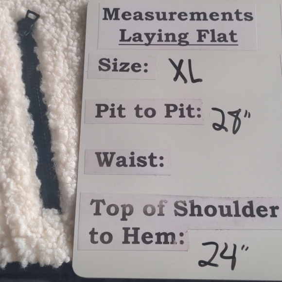 Antonio Melani Black and Off White Sherpa Teddy Jacket size XL - Picture 8 of 8